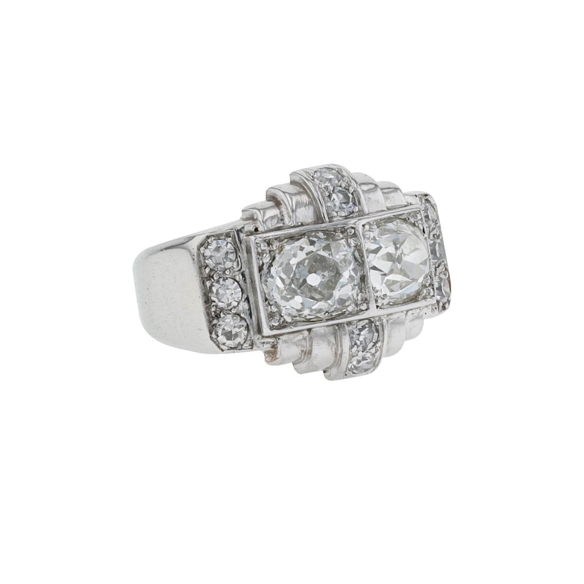 Bague Art d co platine et diamants