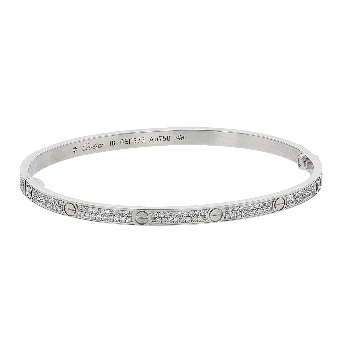 Pave cartier online love bracelet