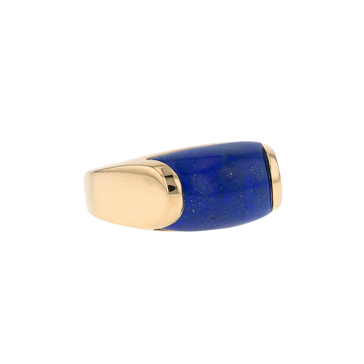 Bulgari Tronchetto lapis lazuli and gold ring
