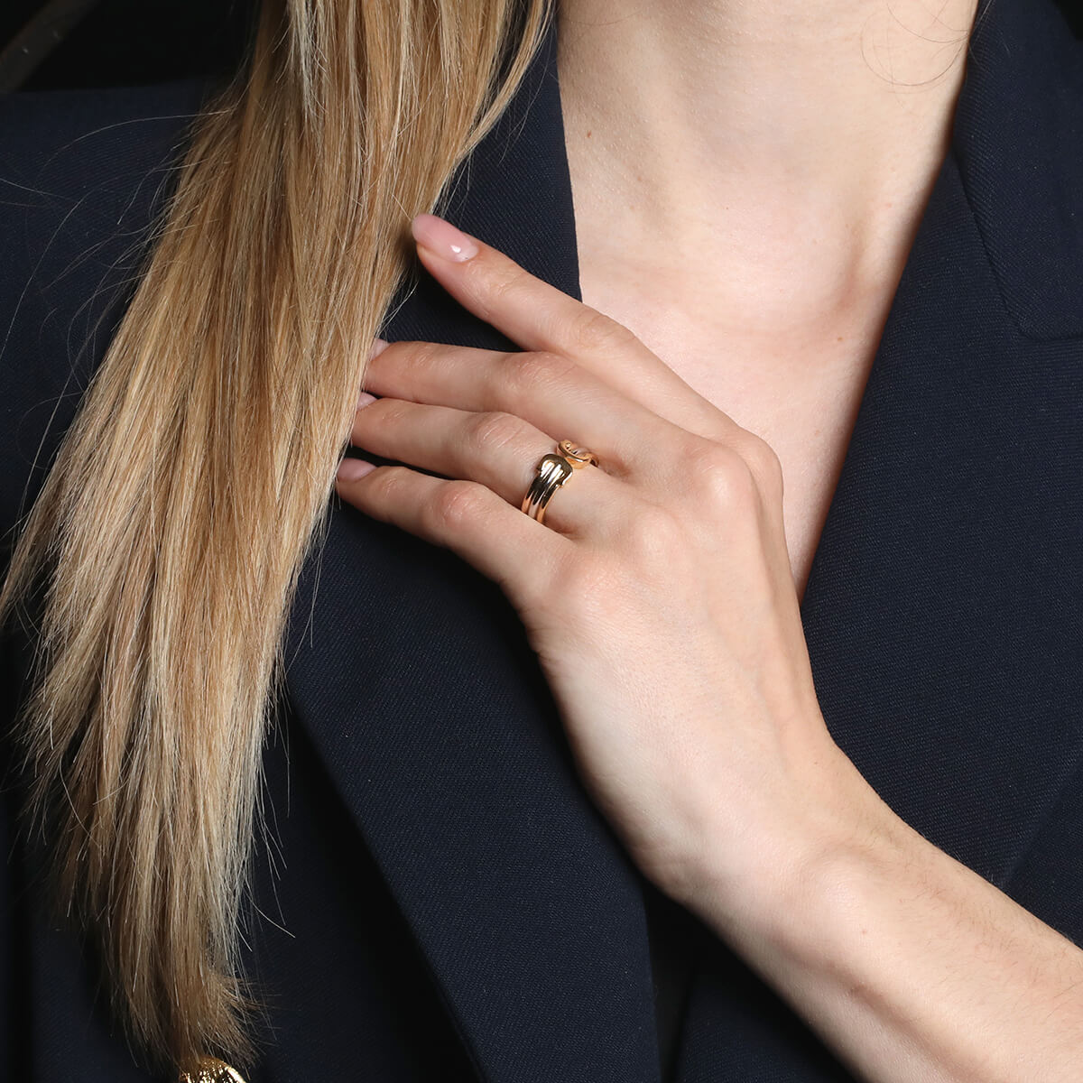 Cartier Double C gold ring