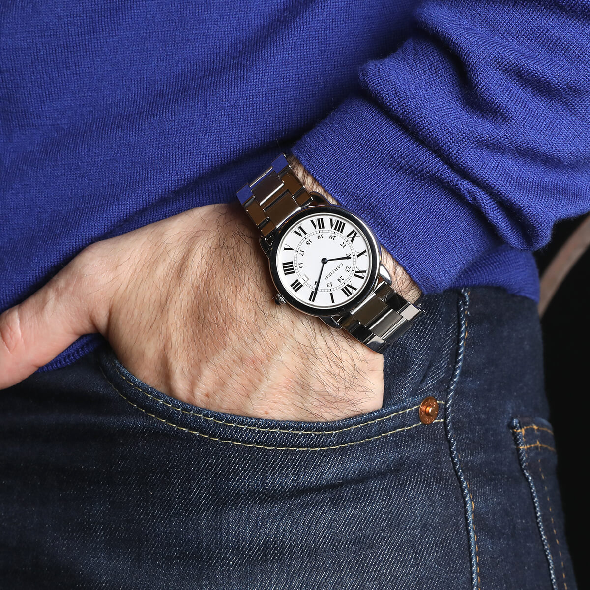 Cartier ronde solo on wrist discount