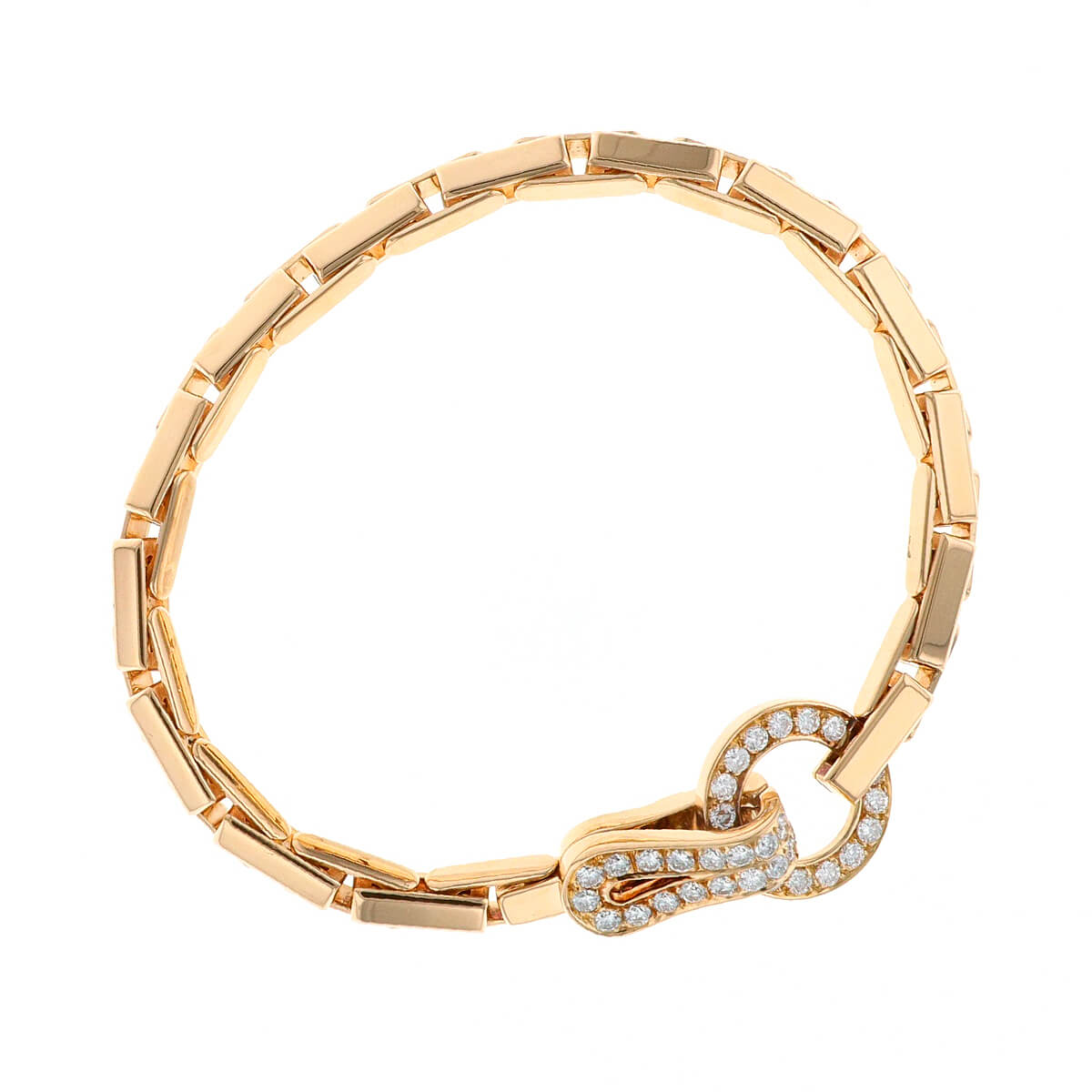 Cartier Agrafe diamonds and gold bracelet