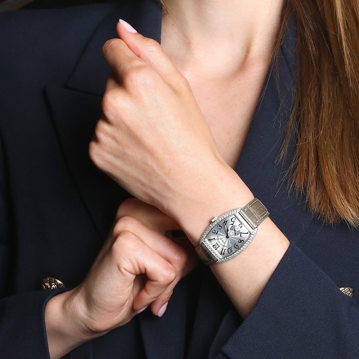 Franck muller on wrist hot sale