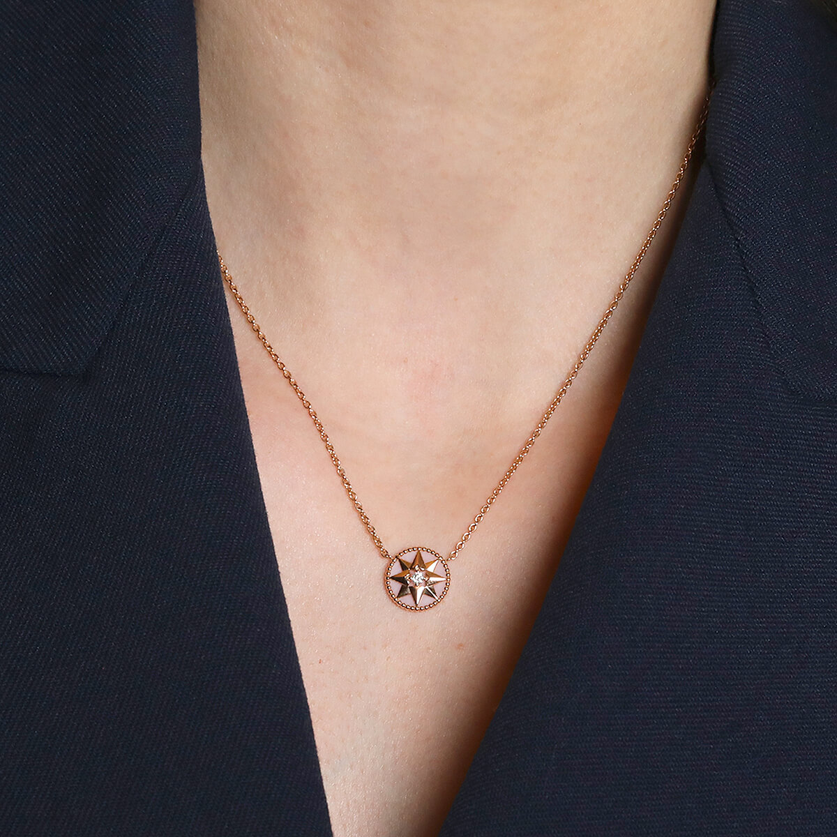 【Dior】ROSE DES VENTS ネックレス DIOR | Rose des Vents ネックレス ピンクゴールド