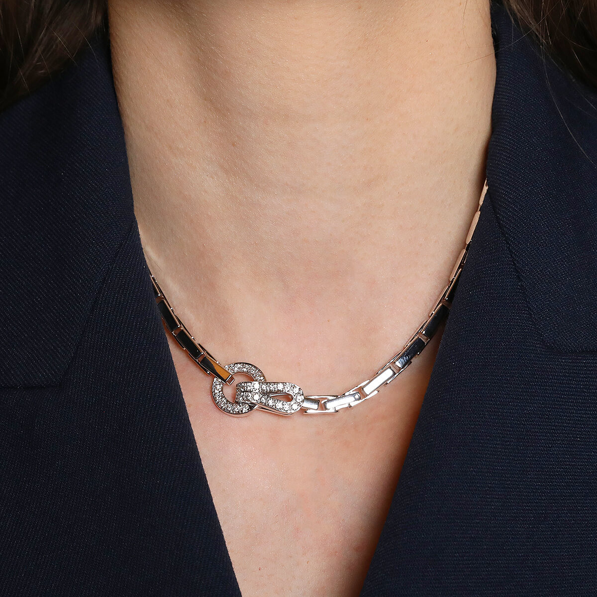Cartier on sale agrafe necklace