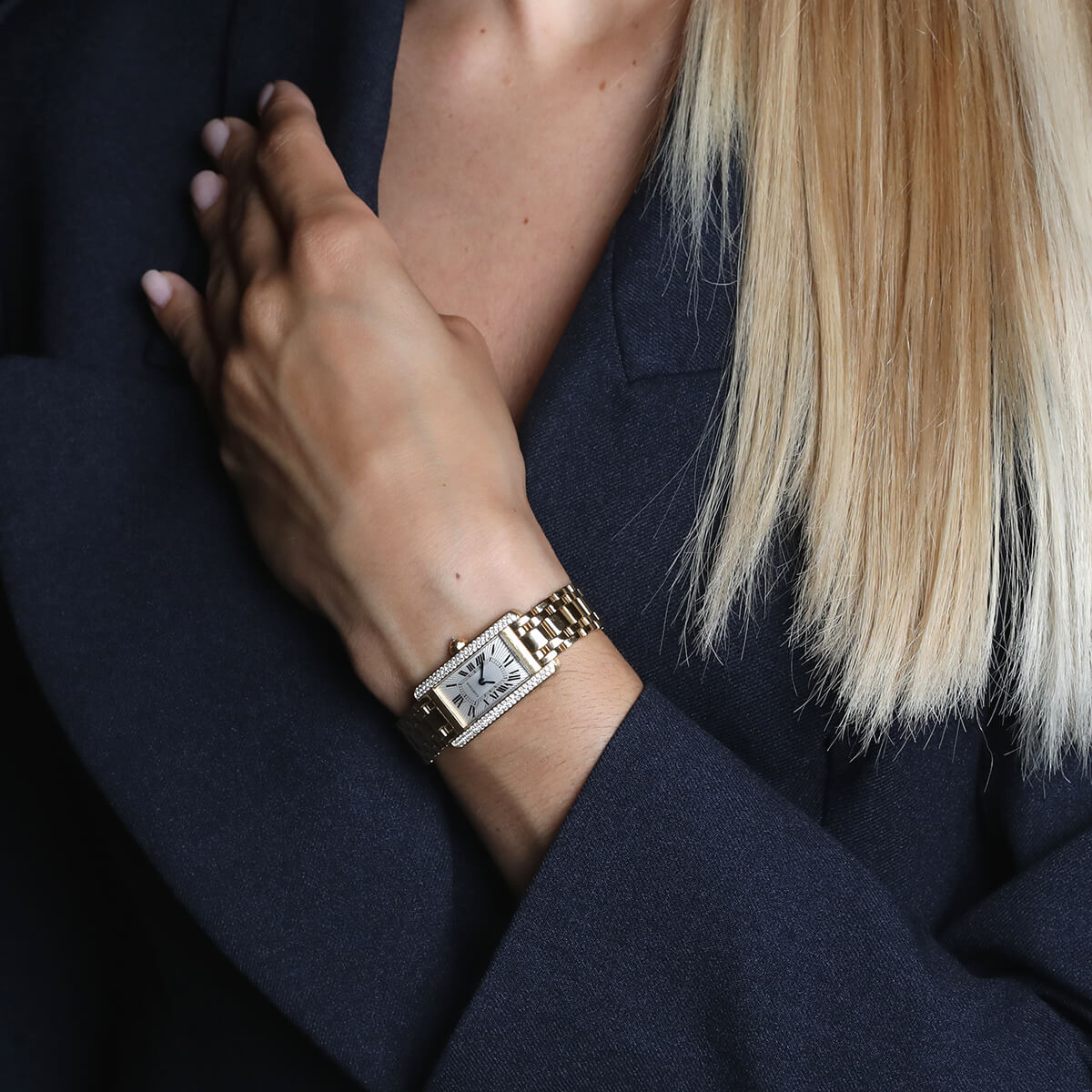 Cartier tank americaine on wrist new arrivals