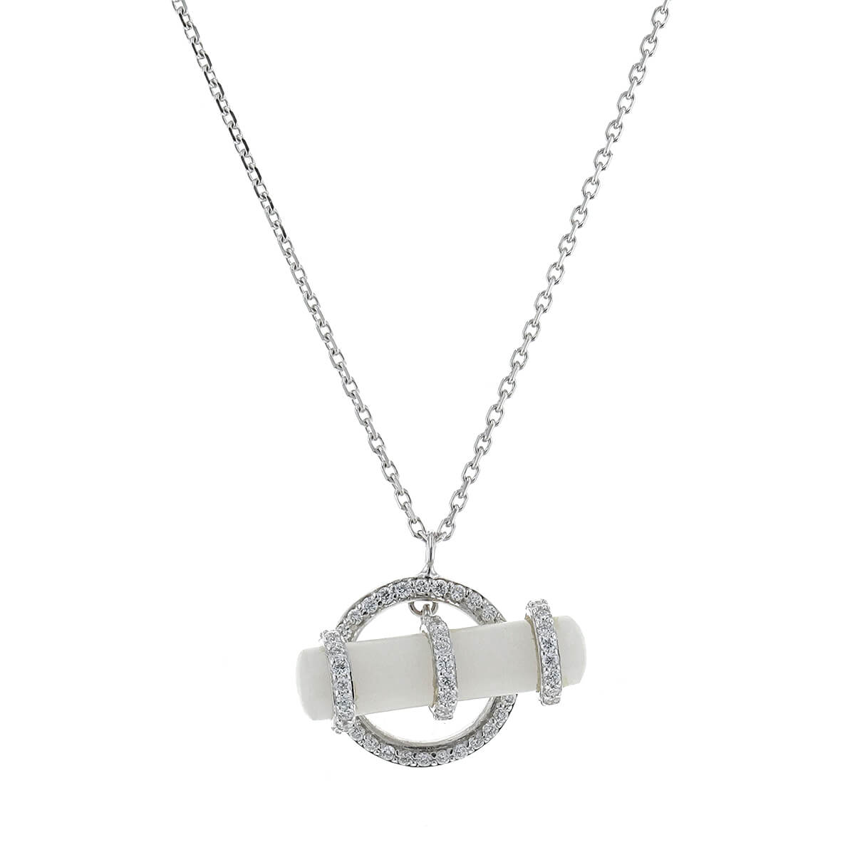 Collier Victoria Casal - Pendentif Cerise (Cherry) Avec Diamants Et Nacre Rose - Neuf Sans Boîte