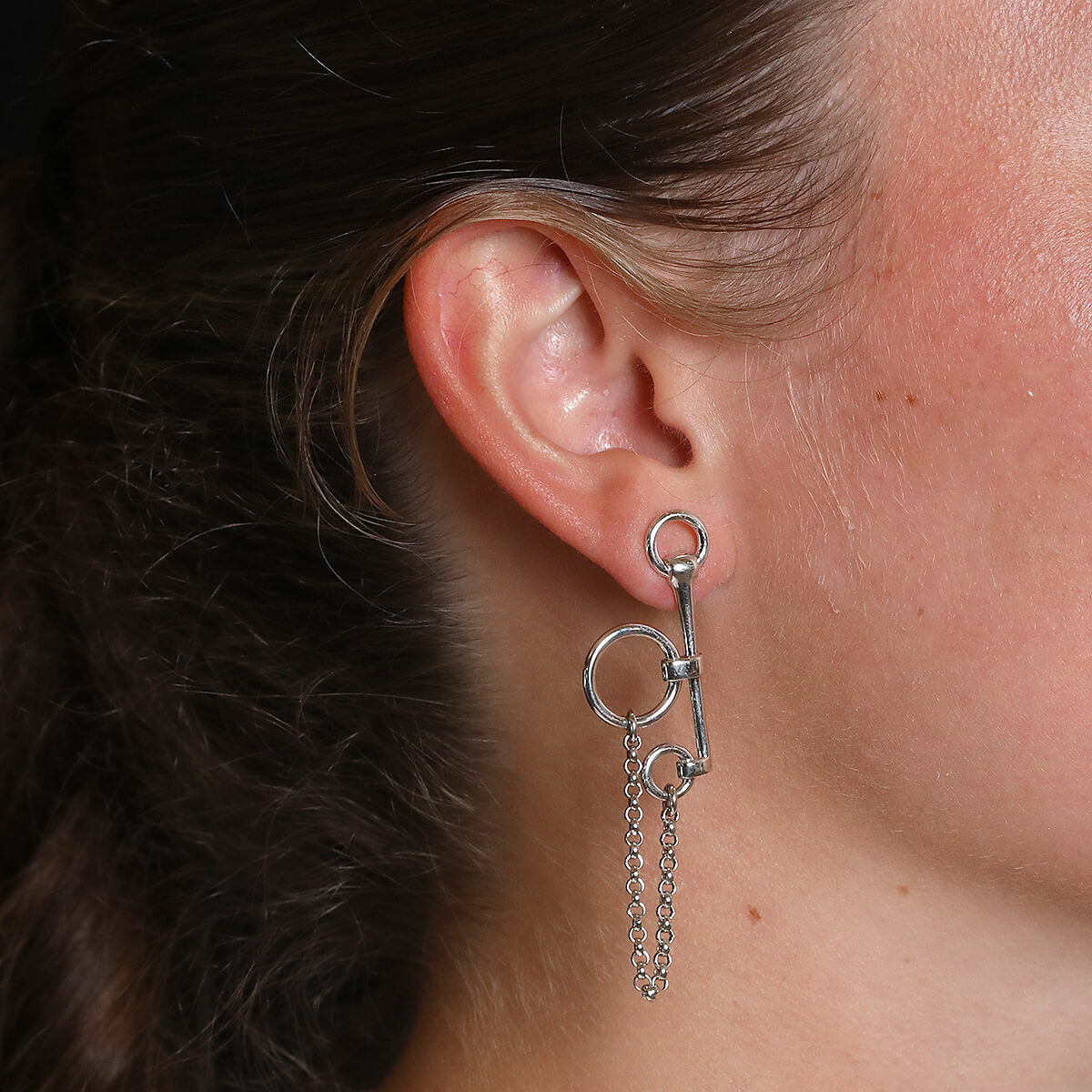 Boucles d oreilles Hermes Mors de Bride