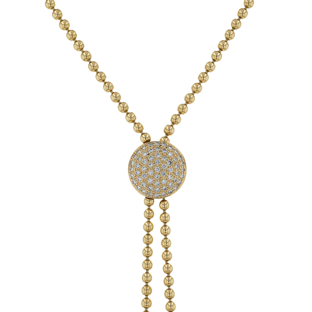 Cartier Draperie de D collet diamonds and gold necklace
