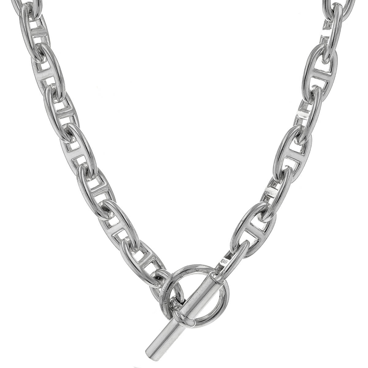 Herm s Cha ne d Ancre silver necklace