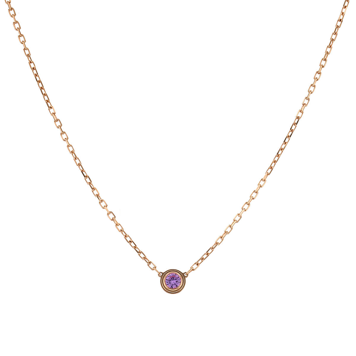 Cartier Cartier d Amour pink sapphire and gold necklace
