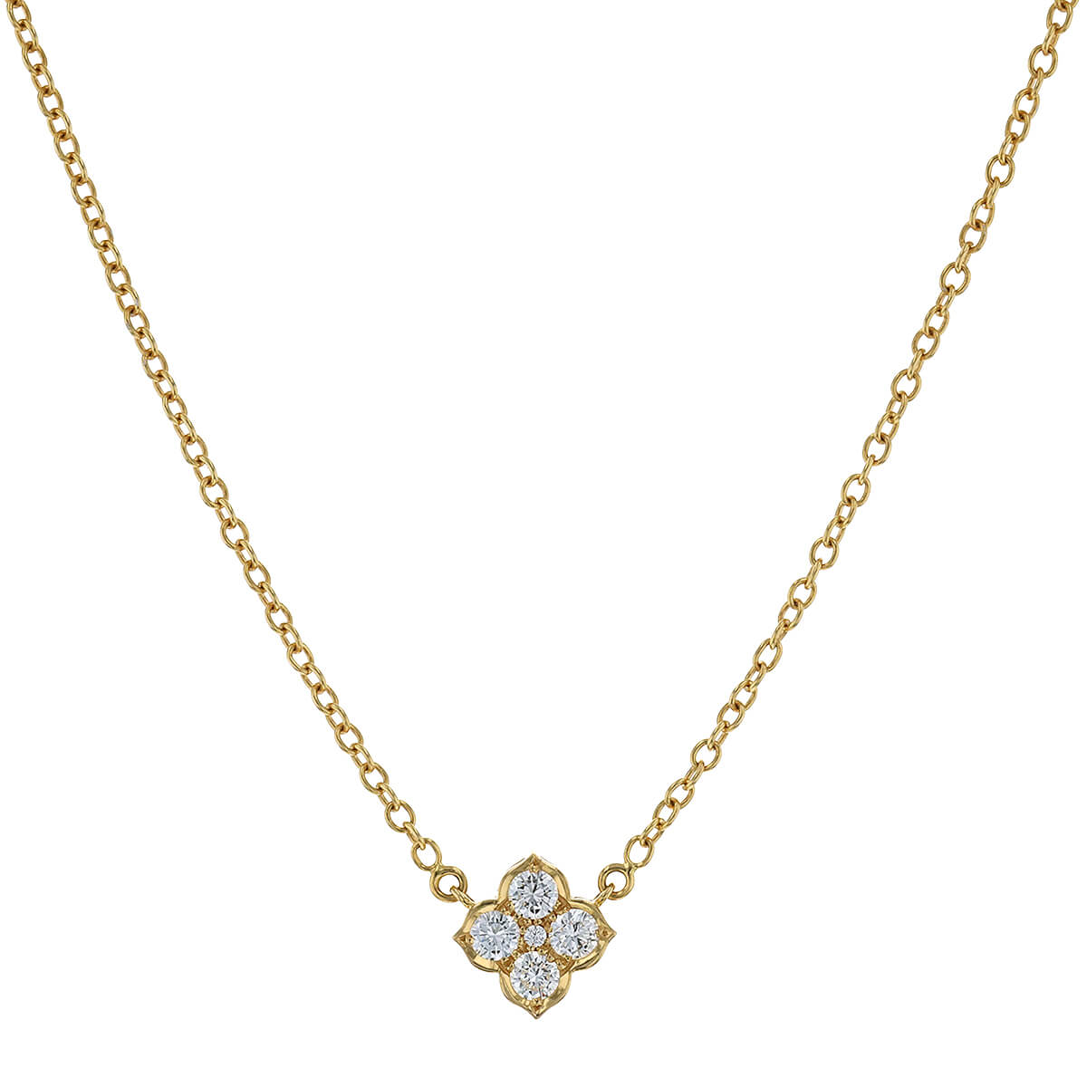 Cartier clover sale necklace