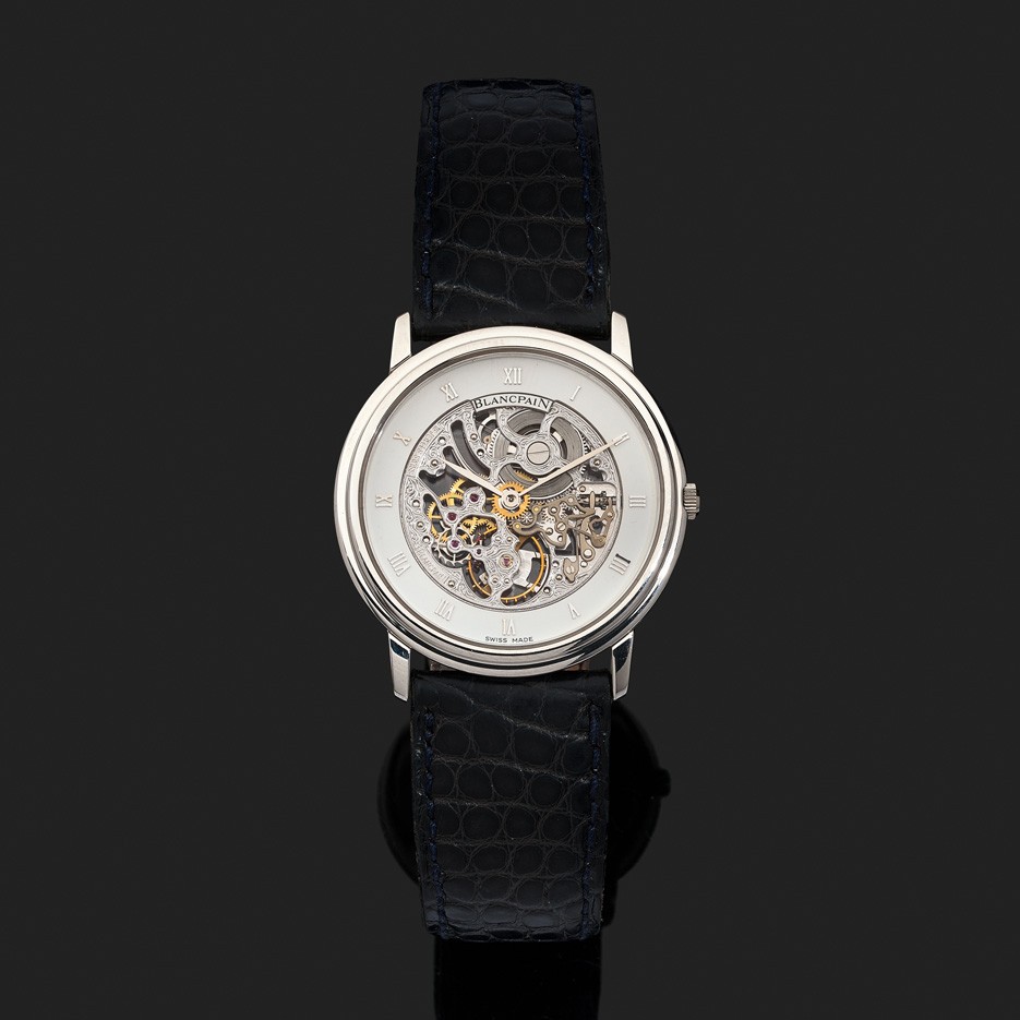 Blancpain villeret best sale squelette 8 jours
