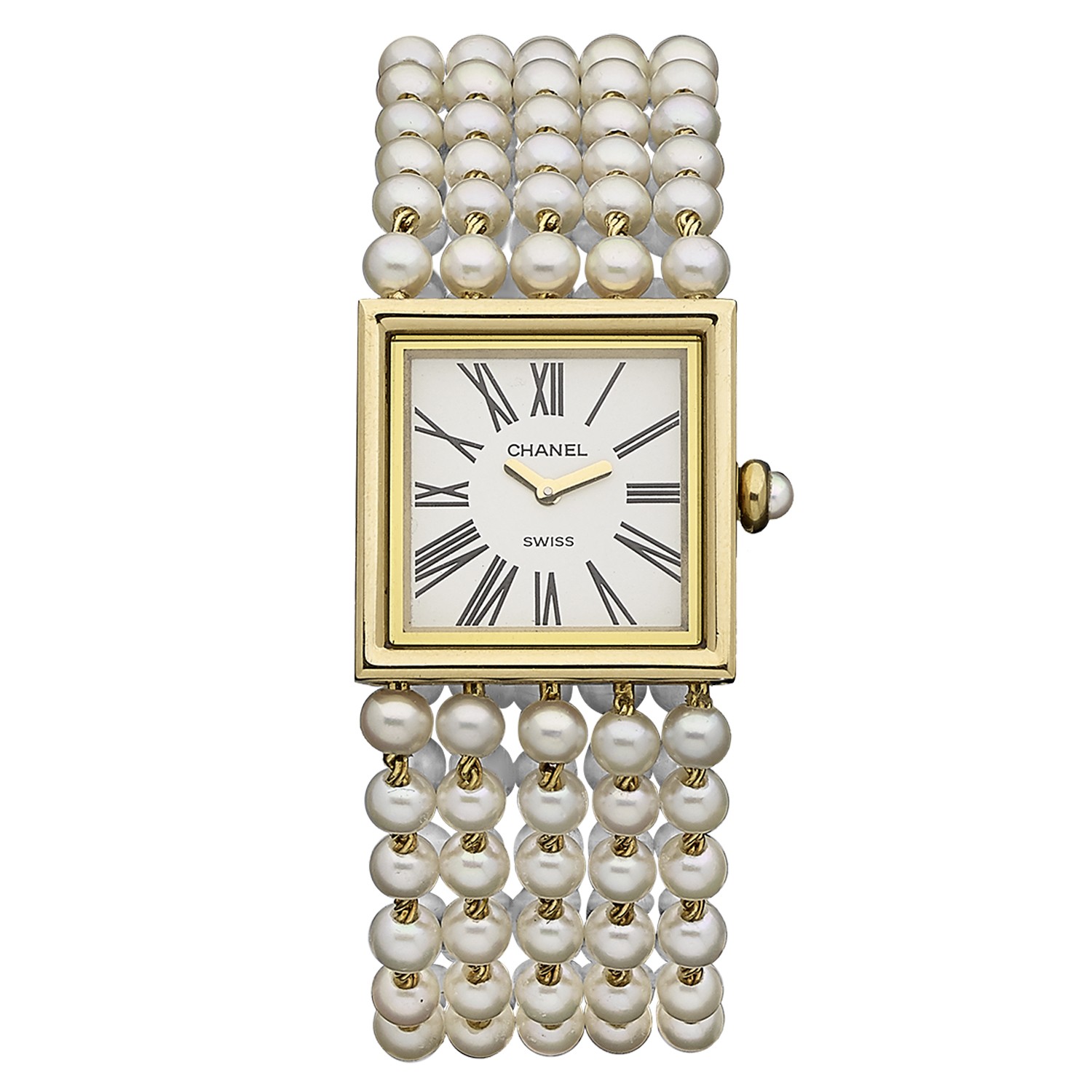 Chanel pearl watch deals