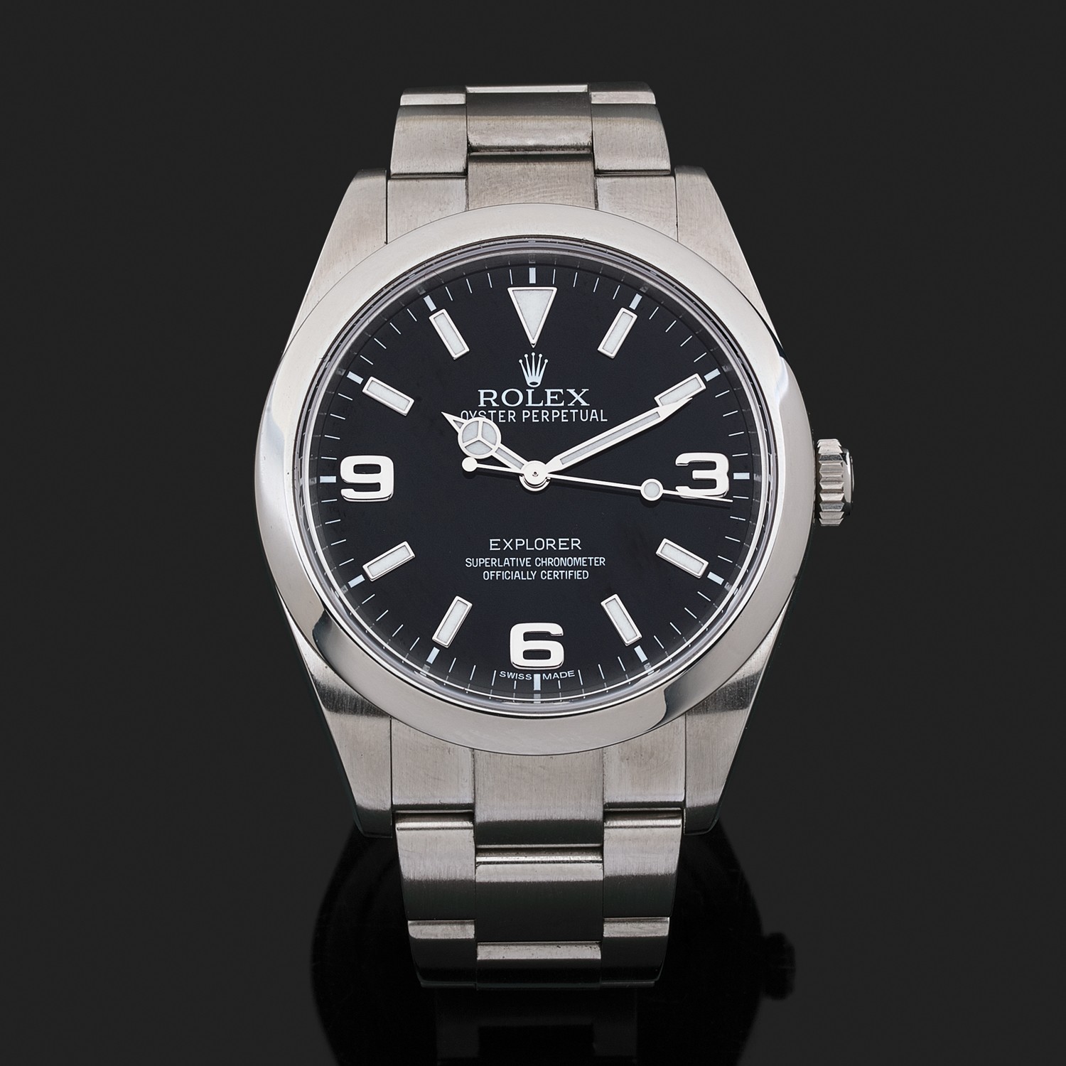 Rolex oyster perpetual explorer superlative chronometer officially certified outlet